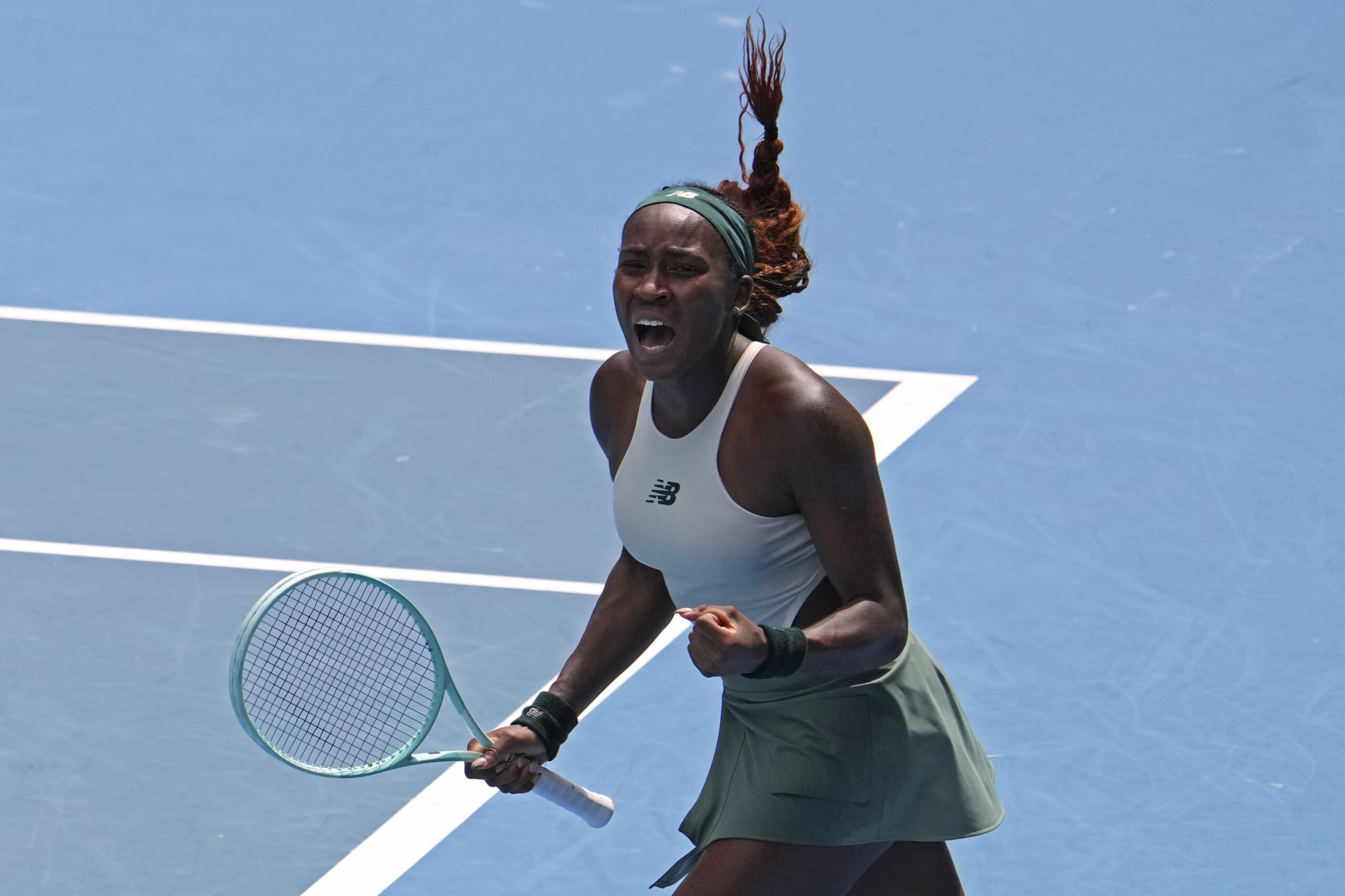 open daustralie gauff en quarts bencic battue en trois sets scaled