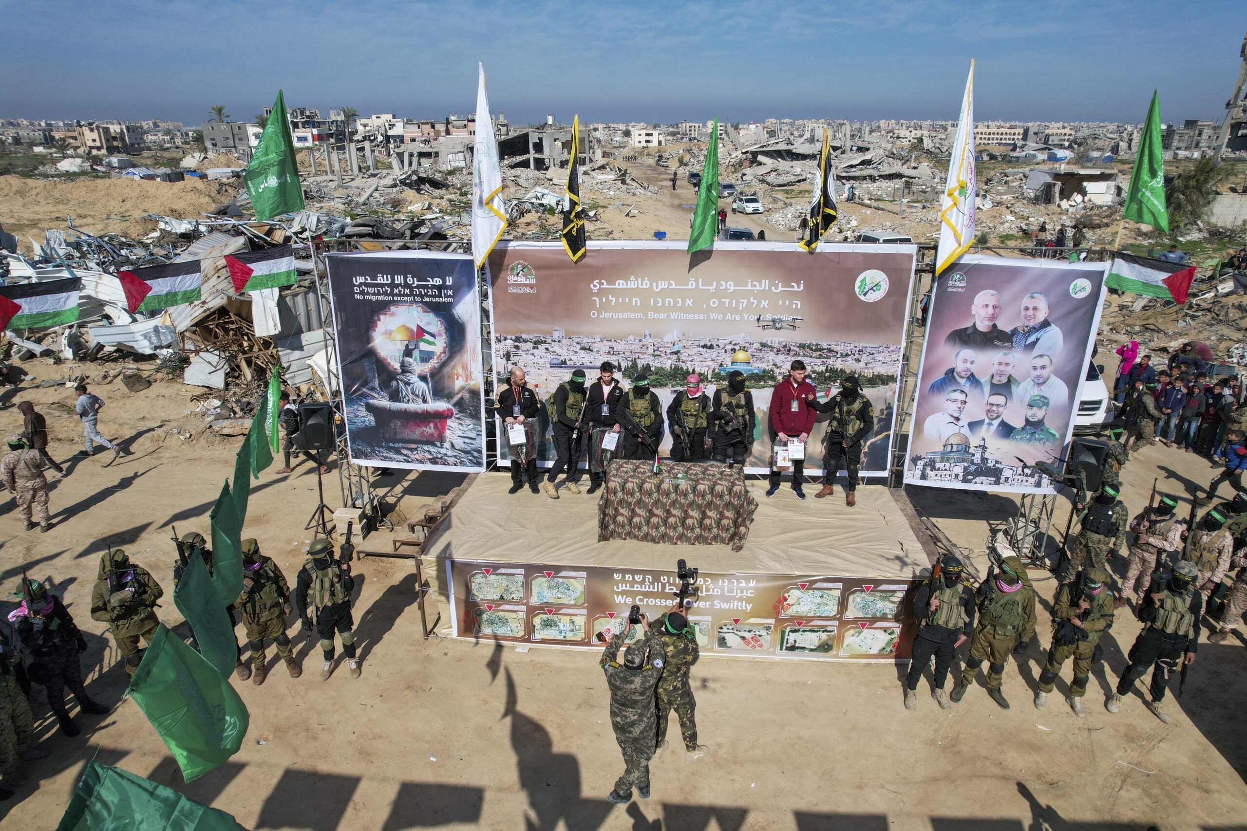 moyen orient hamas samedi nous libererons six otages vivants scaled