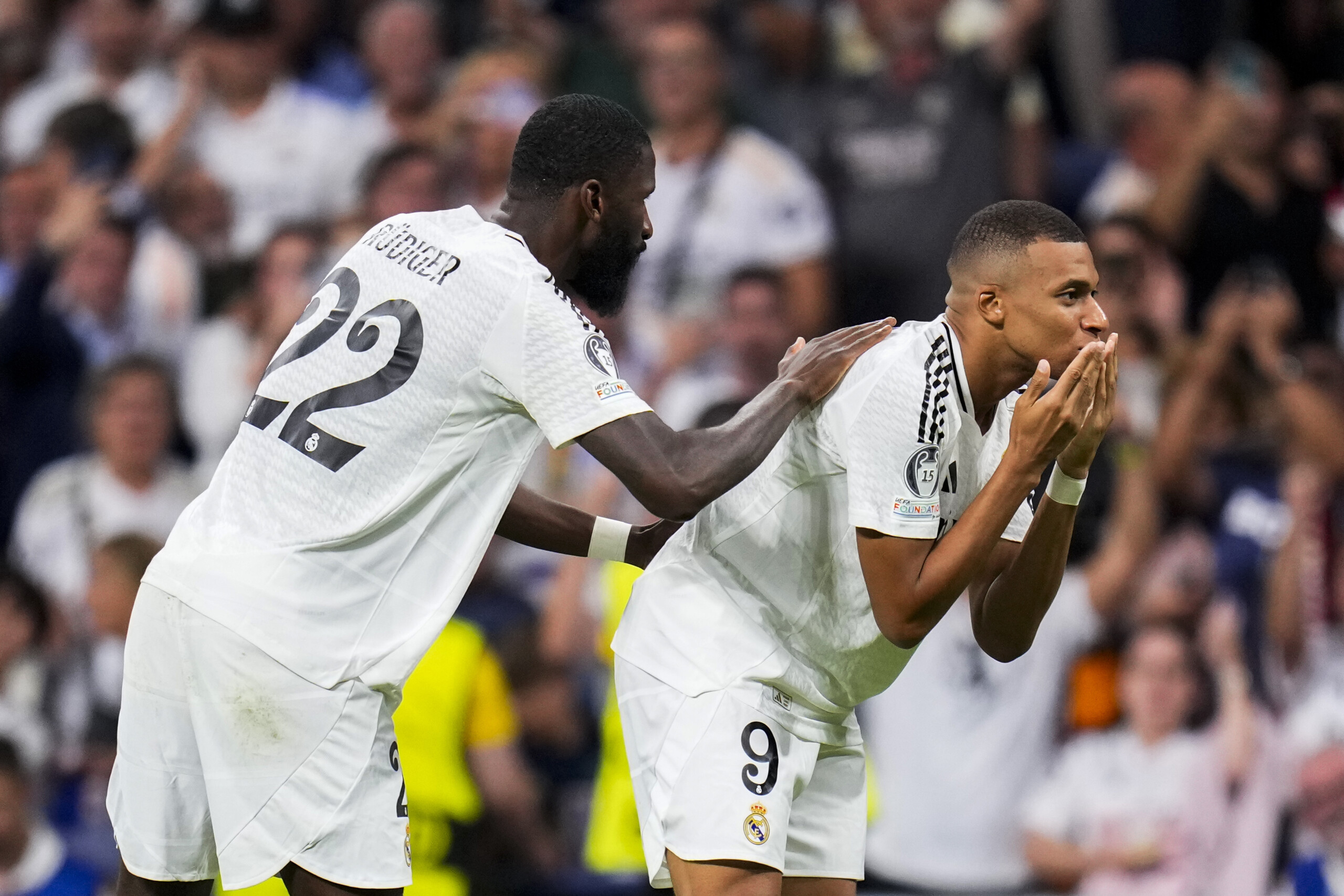 ligue des champions real madrid seulement une amende de luefa pour mbappe et rudiger scaled