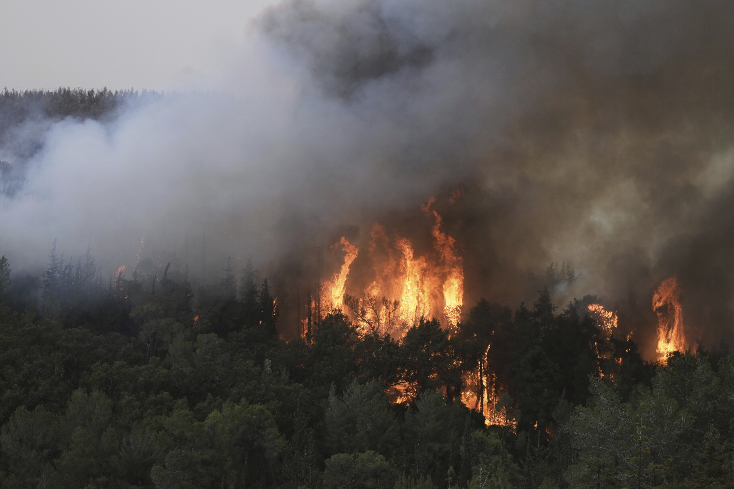 moyen orient toutes les routes de jerusalem fermees a cause des incendies ont ete rouvertes scaled