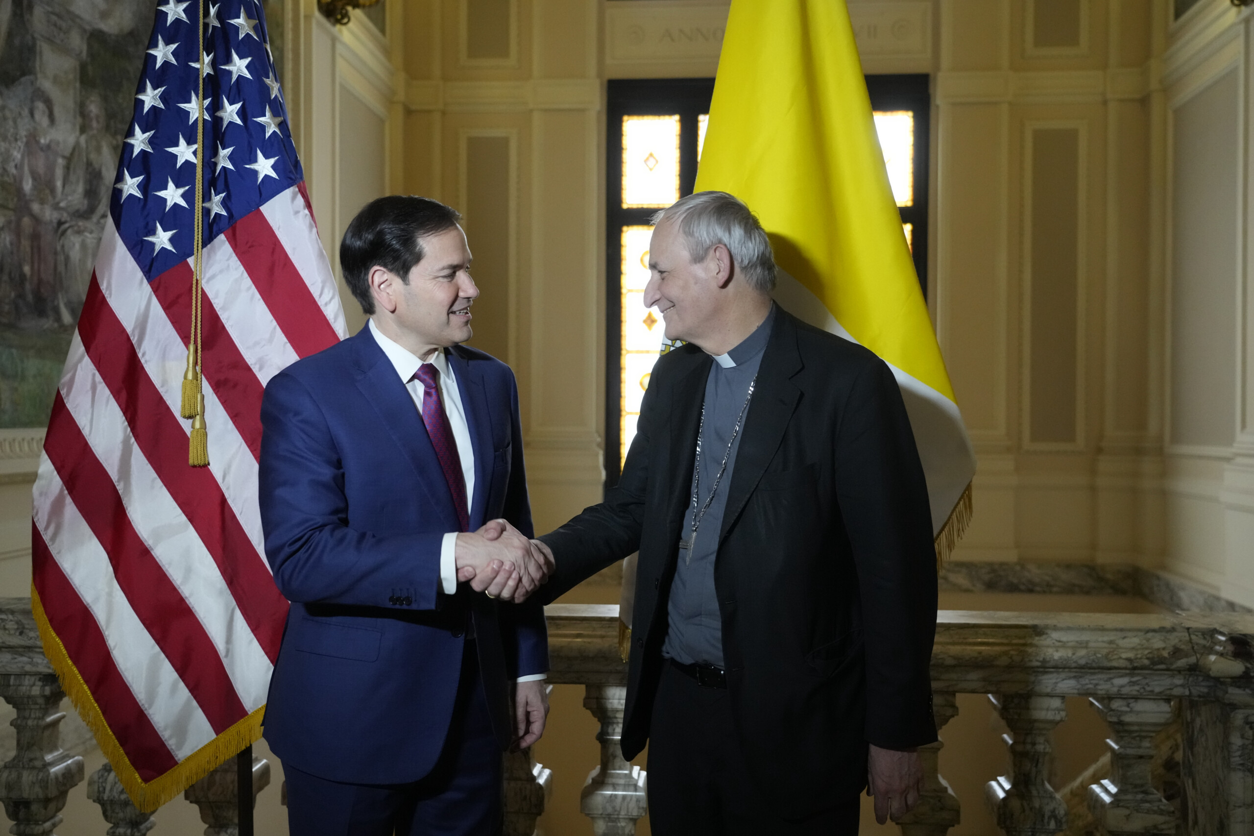 ukraine rubio rencontre zuppi le vatican pourrait accueillir les pourparlers de paix scaled
