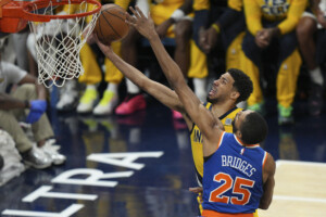 basket ball playoffs nba lindiana remporte le match 6 et file en finale new york battue 125 108