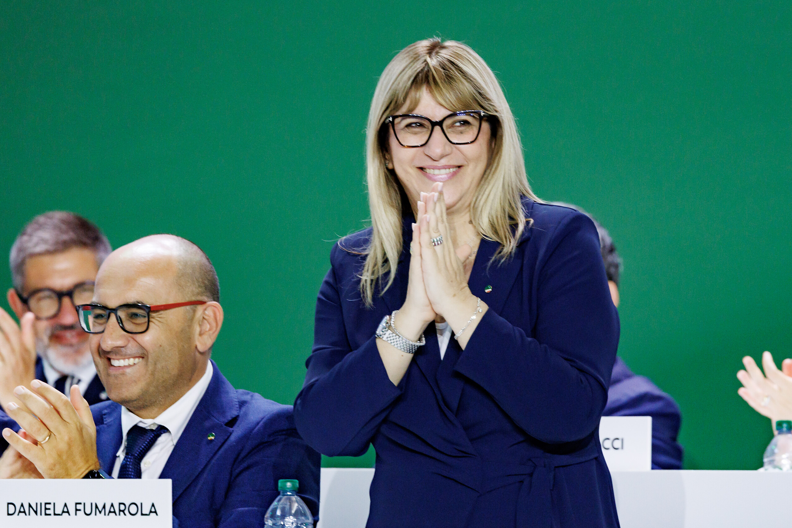 cisl meloni felicitations a fumarola pour sa reconduction au poste de secretaire scaled