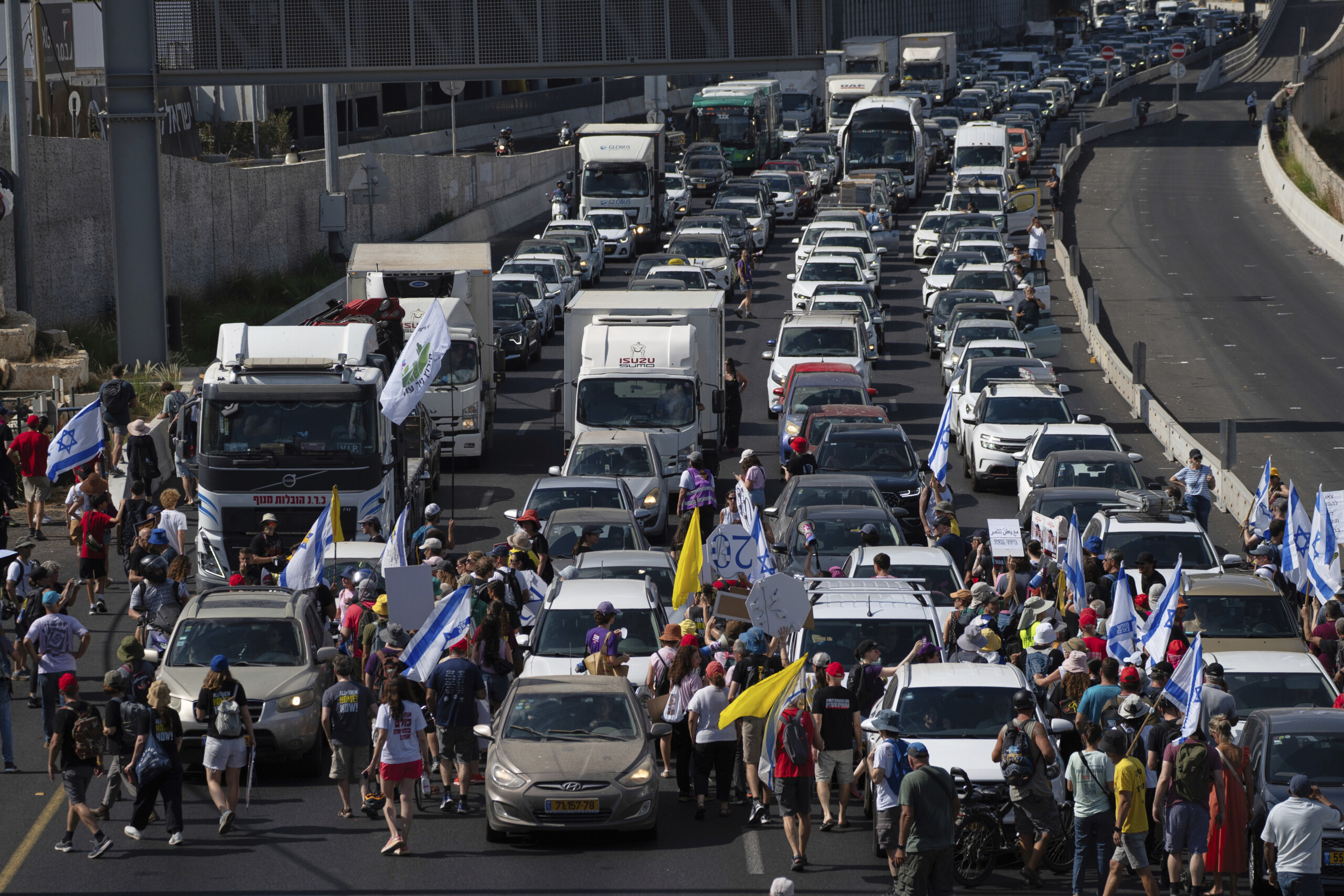 moyen orient manifestations et barrages routiers en israel 25 arrestations scaled