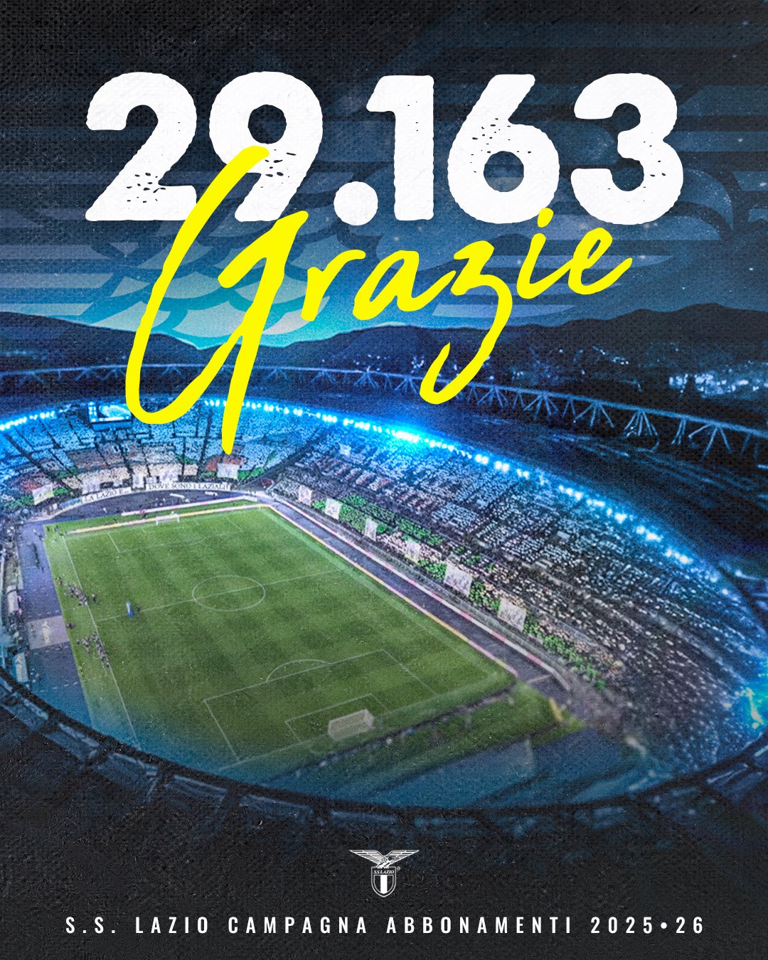 football lazio plus de 29 000 abonnements vendus le club aux supporters merci