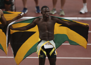 athletisme championnats du monde seville en or sur 100 m hommes