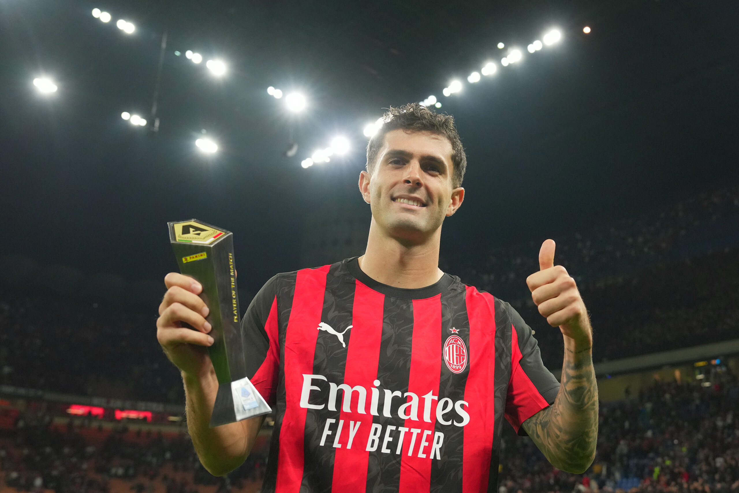 football serie a pulisic meilleur joueur du mois de septembre scaled