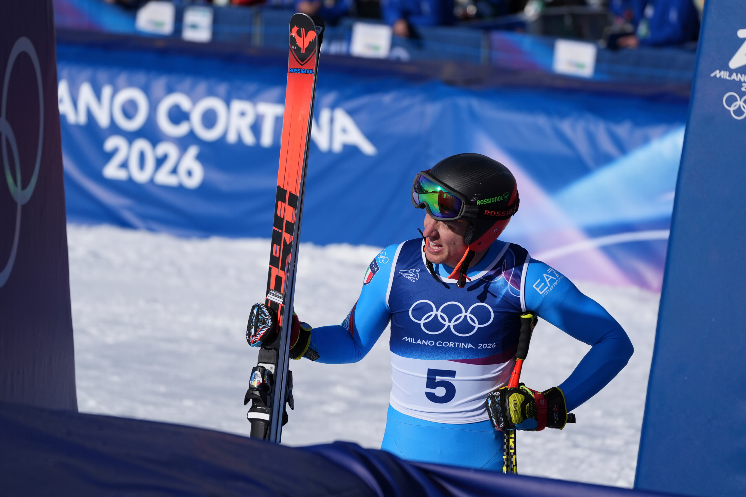 milan cortina casse schieder et franzoni en tete de la deuxieme epreuve de descente scaled