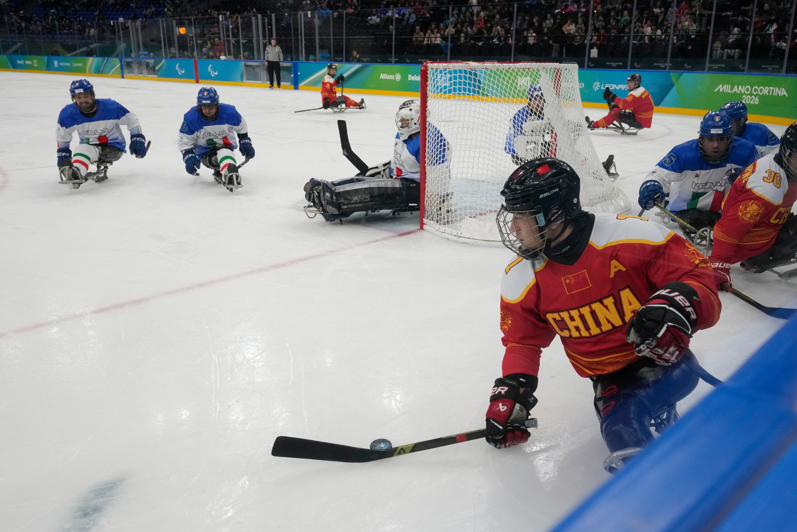 paralympiques milan cortina la chine ecrase litalie 11 1 en parahockey scaled