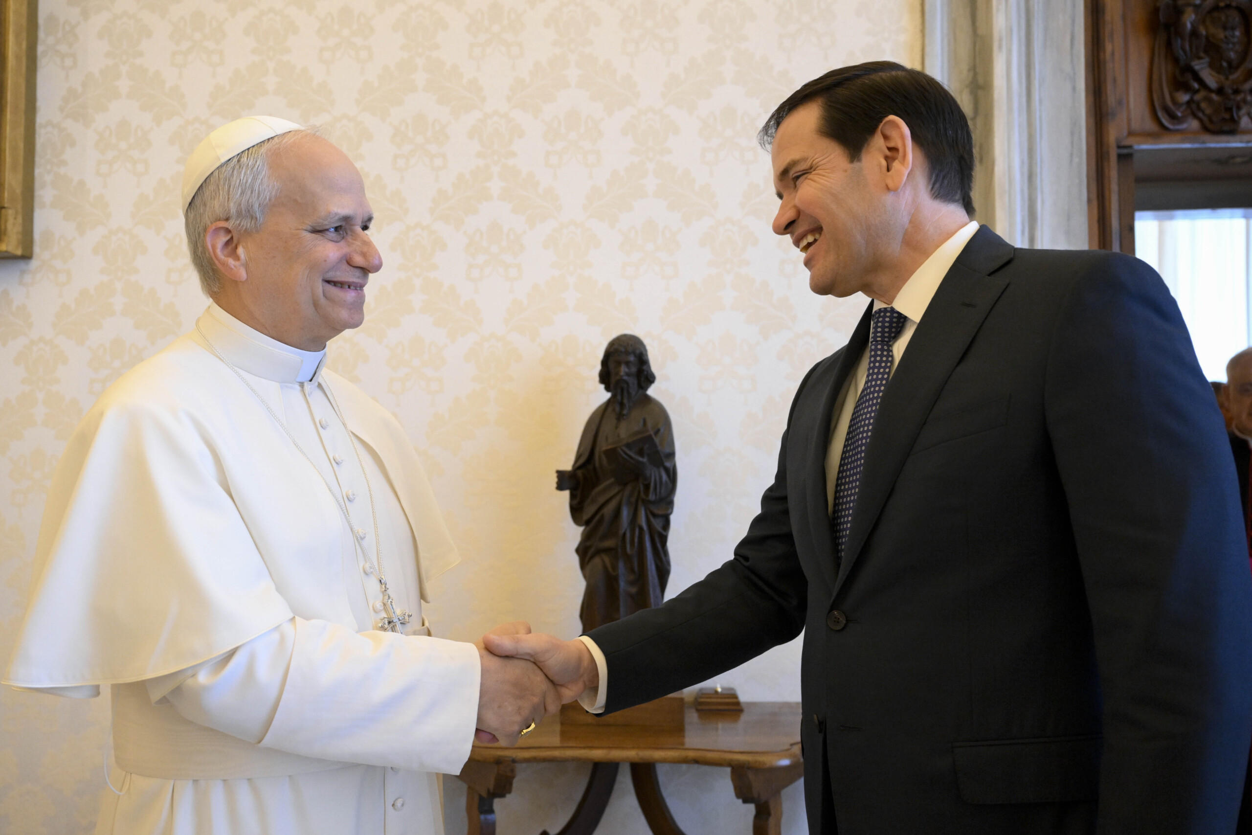 vatican le pape leon xiv recevra rubio le 7 mai une rencontre est egalement prevue avec parolin scaled