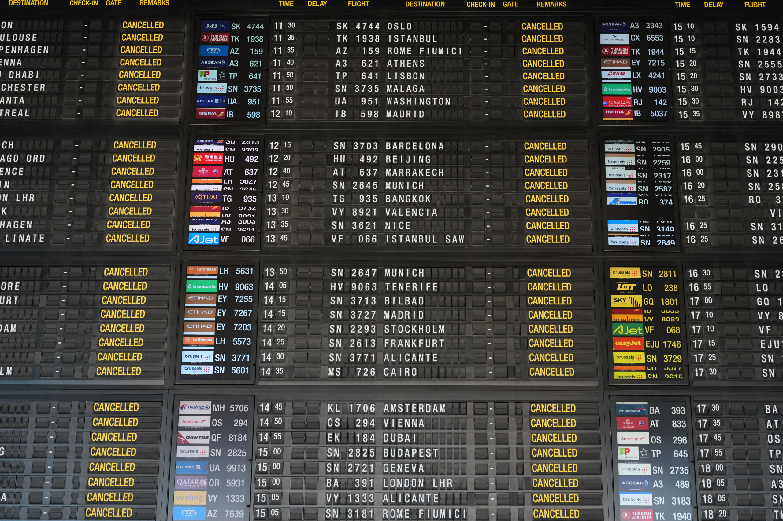 Belgique, grève surprise : 200 vols annulés au départ et à destination de Bruxelles 1 belgique greve surprise 200 vols annules au depart et a destination de bruxelles scaled